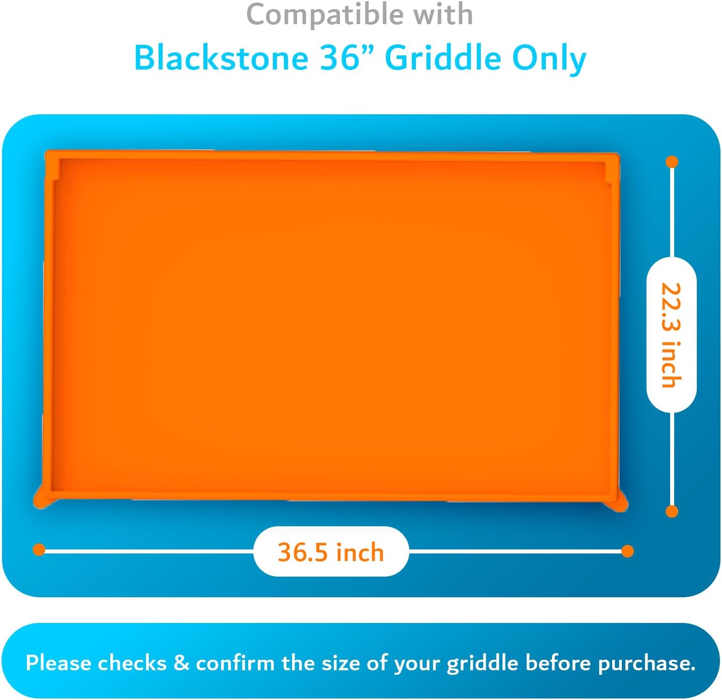 Heavy Duty Silicone Protection for Blackstone Omnivore 36" Griddle Cover
