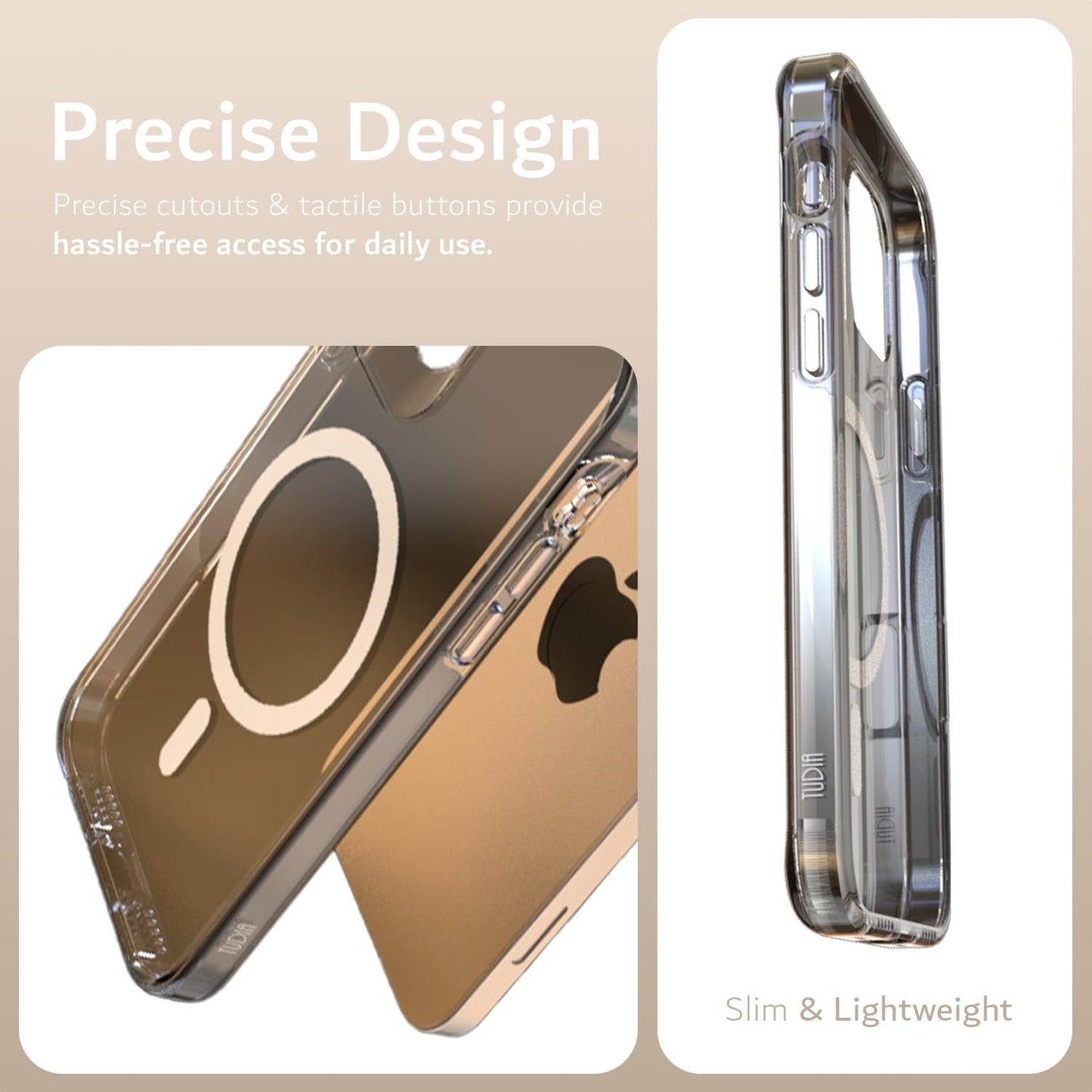 Apple iPhone 16 Pro Max LUCION Magsafe Transparent Anti-Yellowing Case