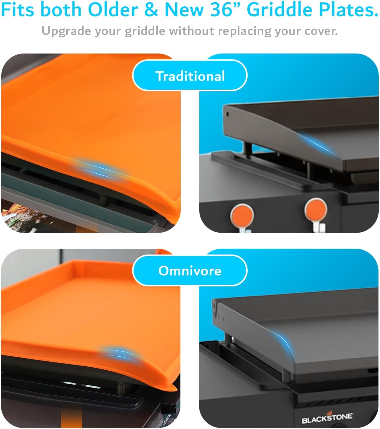 Heavy Duty Silicone Protection for Blackstone Omnivore 36" Griddle Cover