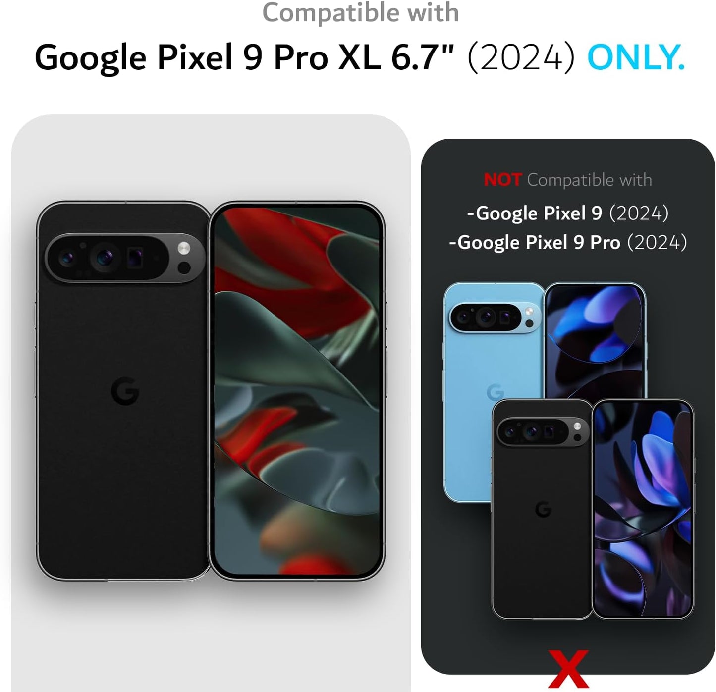 For Google Pixel 9 Pro XL 2024 MagSafe Compatible Case MergeGrip with Built-In Magnet - TUDIA Products