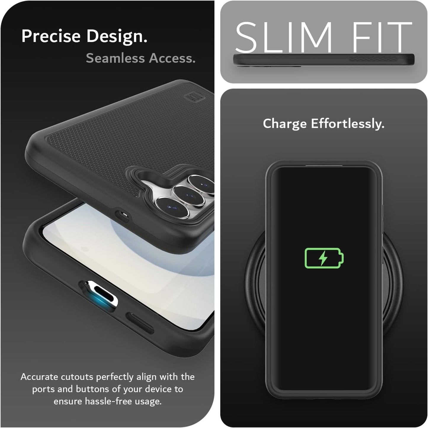 Samsung Galaxy S25 FE (2025) Case MergeGrip Heavy Duty DualShield