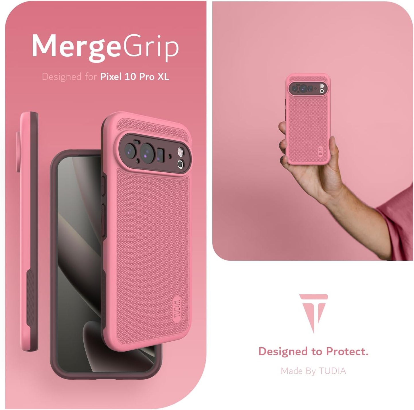 Google Pixel 10 Pro XL 2025 MagSafe Compatible Case MergeGrip with Built-In Magnet