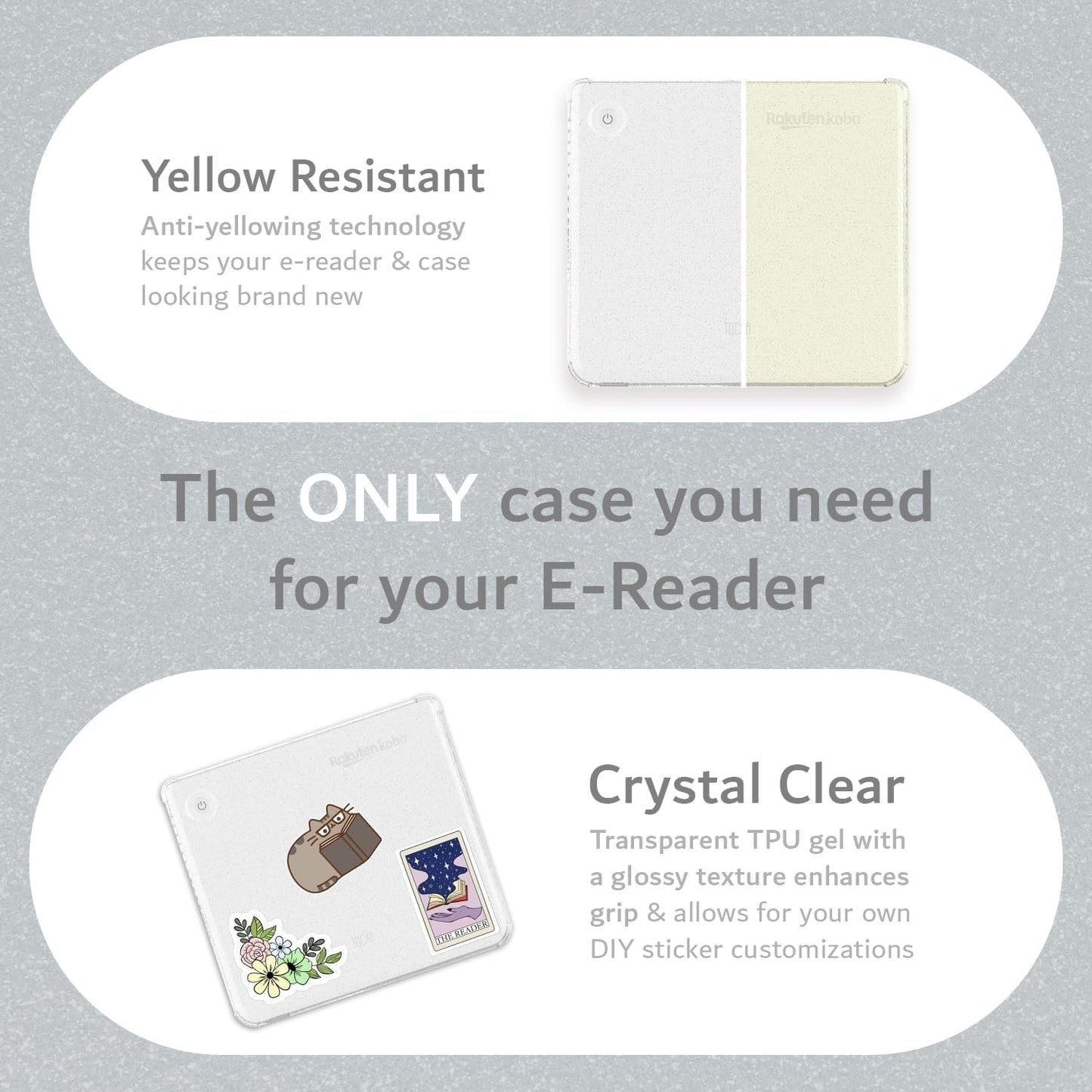 Kobo Libra Colour 7" SKN (2024) Case Slim Anti-Yellowing eReader TPU