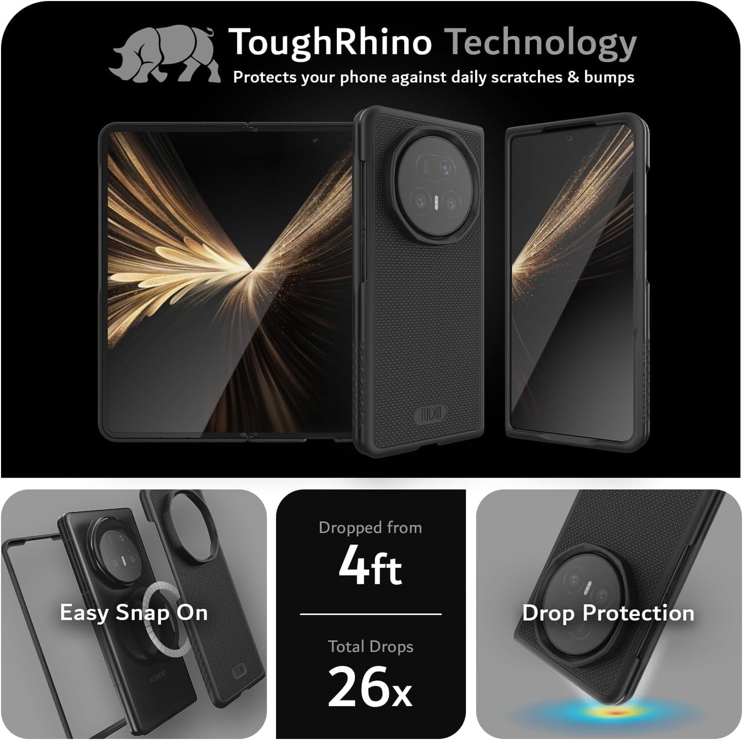 Protects your phone from daily scratches and bumps with an easy snap-on installation.