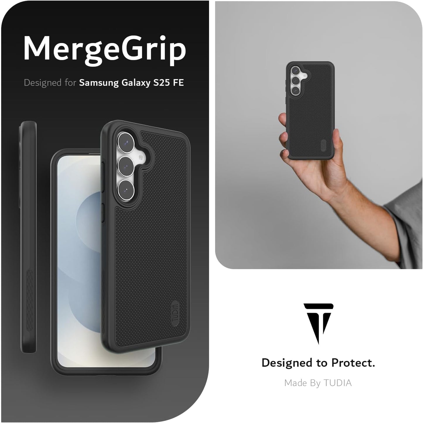 Samsung Galaxy S25 FE (2025) Case MergeGrip Heavy Duty DualShield