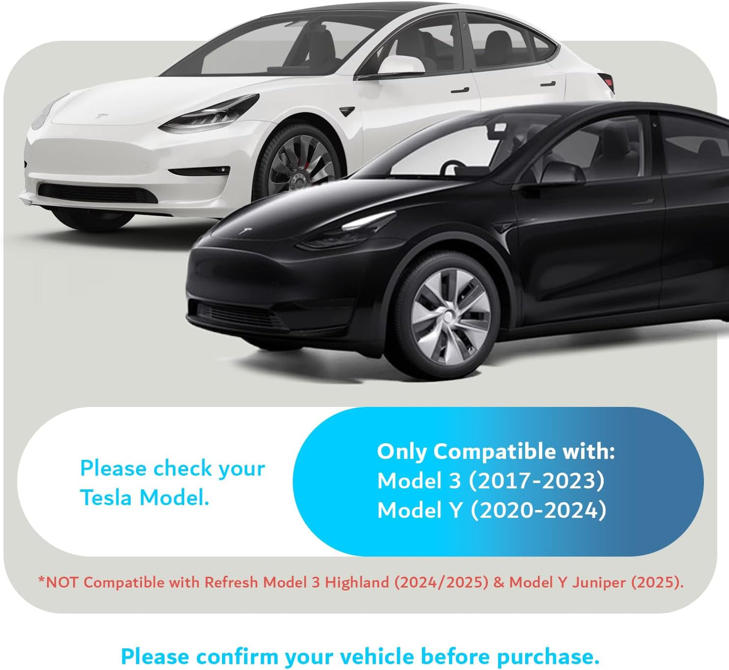 2-in-1 Tempered Glass Screen Protector Case for Tesla Model 3 (2017–2023) & Model Y (2020–2024) – 15"