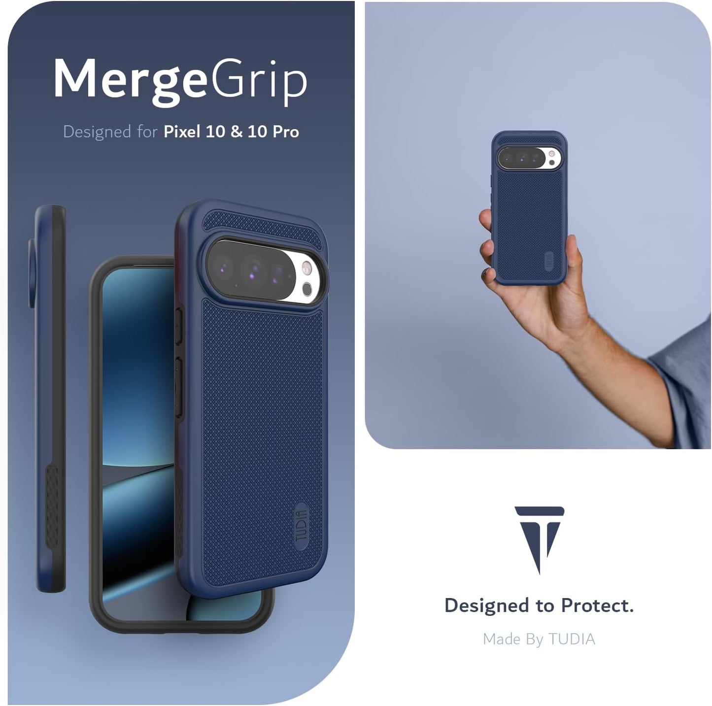 Google Pixel 10 / Pixel 10 Pro 2025 MagSafe Compatible Case MergeGrip with Built-In Magnet