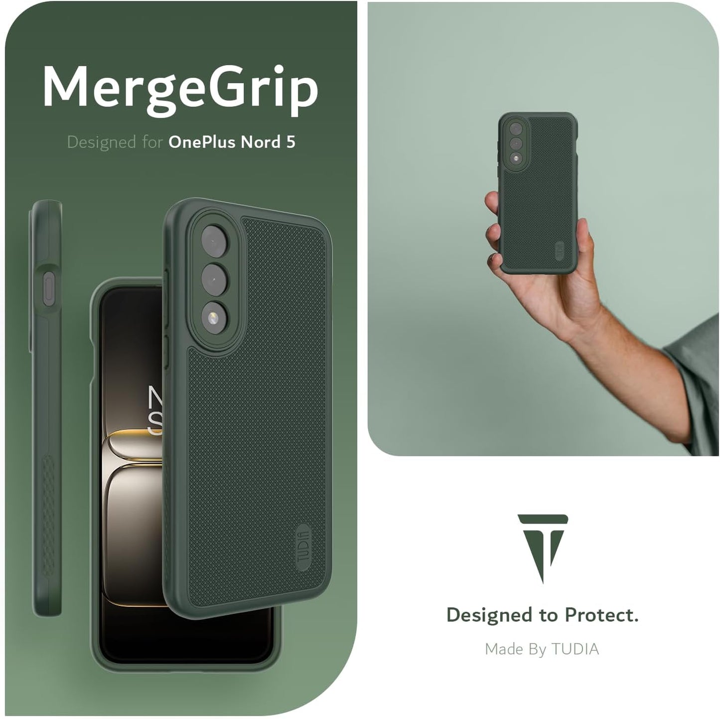 OnePlus Nord 5 5G Case MergeGrip Heavy Duty DualShield