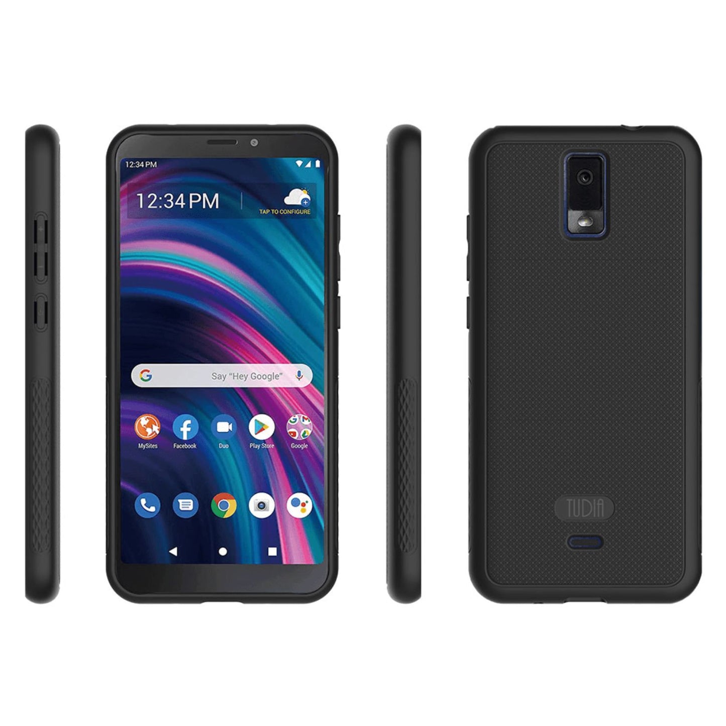BLU View 3 phone case LINNGrip non-slip ultra slim black protective cover for BLU View 3 smartphone