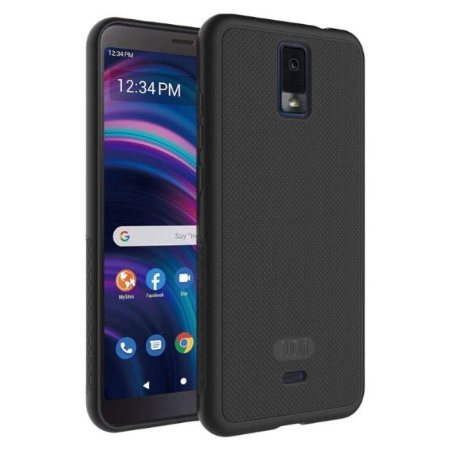 BLU View 3 phone case LINNGrip ultra slim black non-slip protective cover