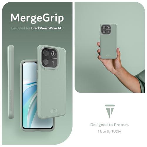 Rugged TUDIA MergeGrip case for Blackview Wave 6C with dual-layer shockproof protection and non-slip grip design