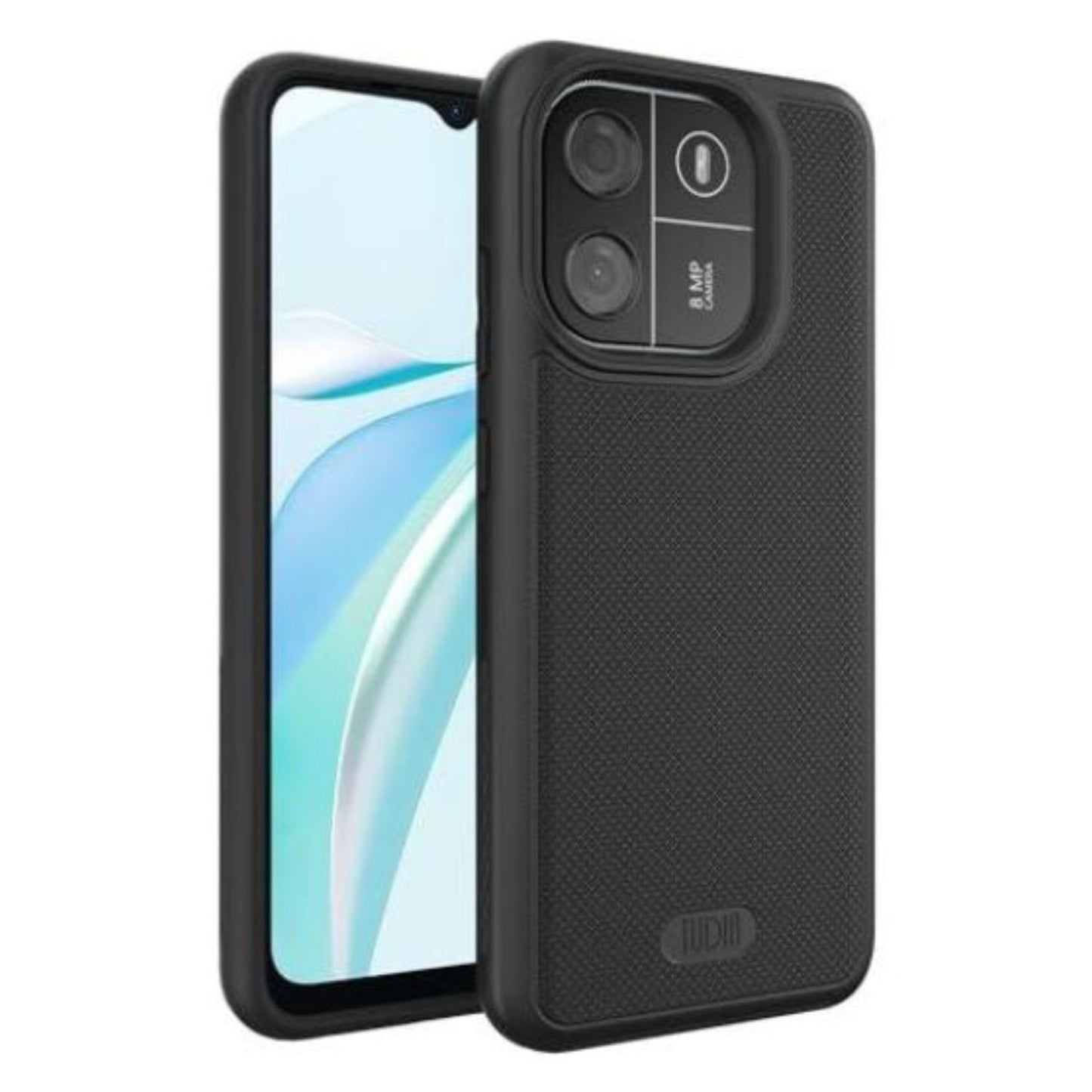 Matte Black MERGEGrip DualShield Heavy Duty Protective Case for Blackview Wave 6C – Slim Shockproof Phone Cover