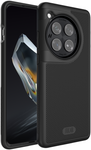 Black TUDIA MergeGrip Phone Case. Percise cutouts for camera. Extra texture on back and sides of the case for enhanced grip and tactile feeling. 