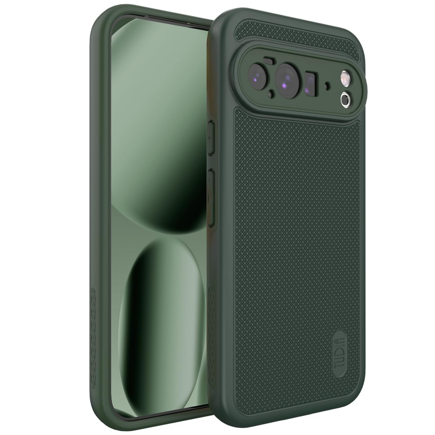 Pine Green MagSafe Compatible MergeGrip Case with Built-In Magnet for Google Pixel 10 Pro XL (2025) – Shockproof Slim Protective Cover