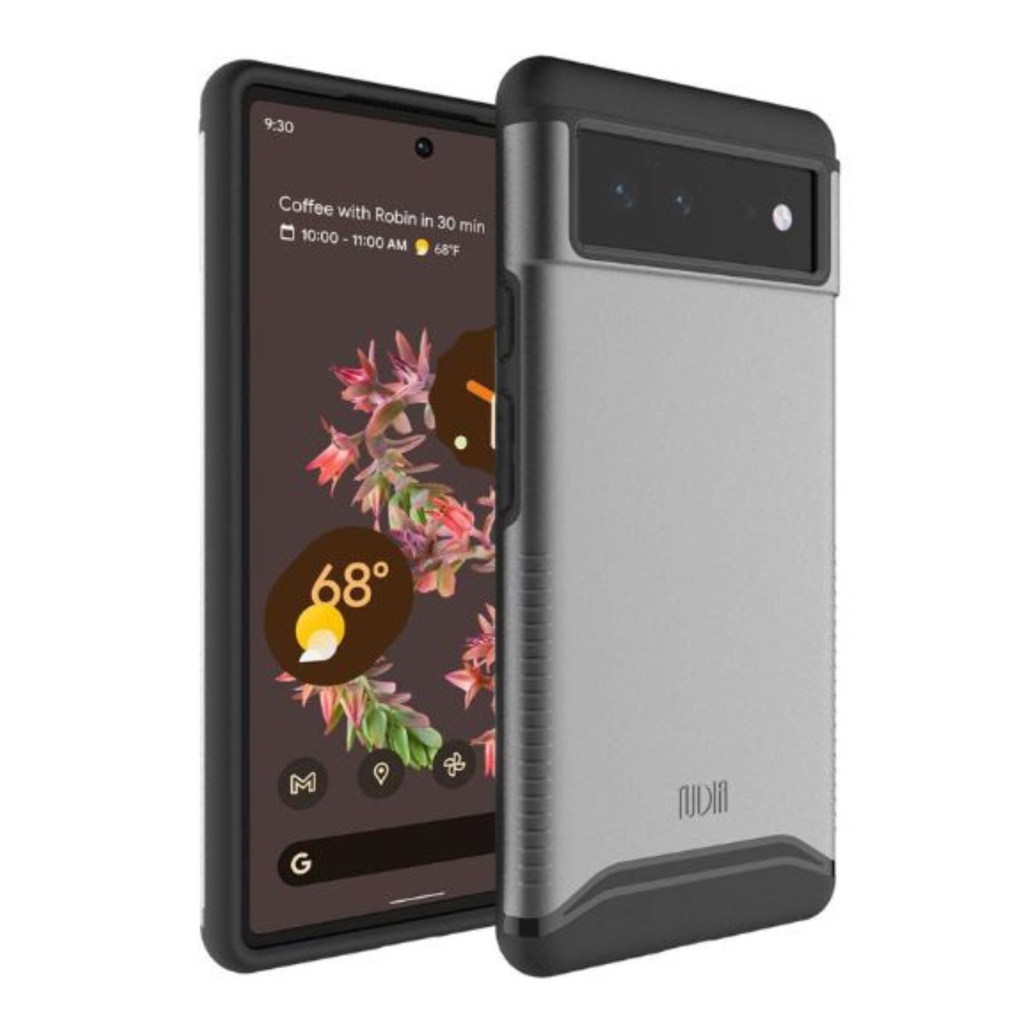 TUDIA Merge Heavy Duty Dual Layer Case for Google Pixel 6 in Metallic Slate – Rugged Shockproof Protective Cover