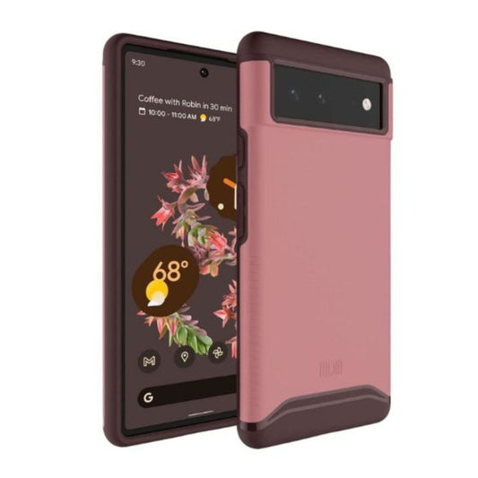 Smokey Pink TUDIA Merge Dual Layer Case for Google Pixel 6 – Rugged Shockproof Protective Phone Cover