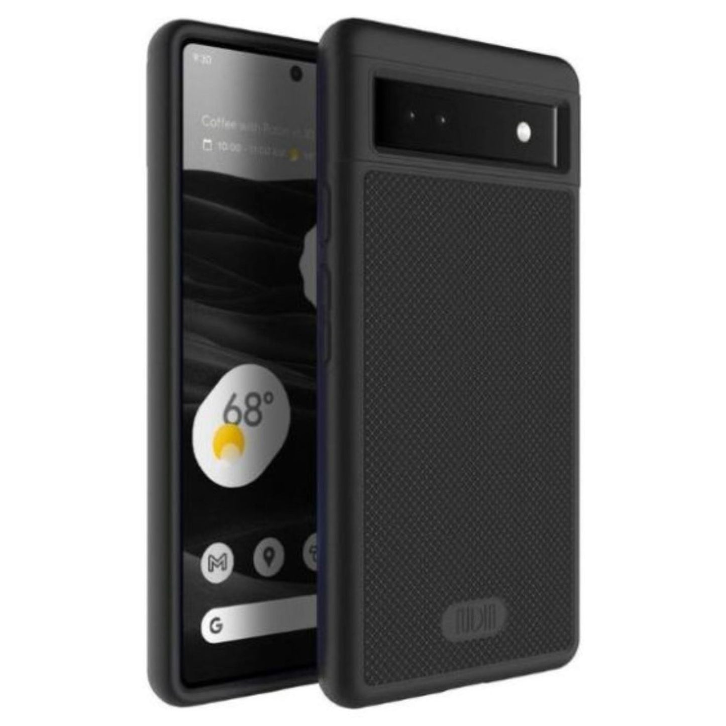 Google Pixel 6a phone case MergeGrip DualShield heavy duty protective cover in jet black