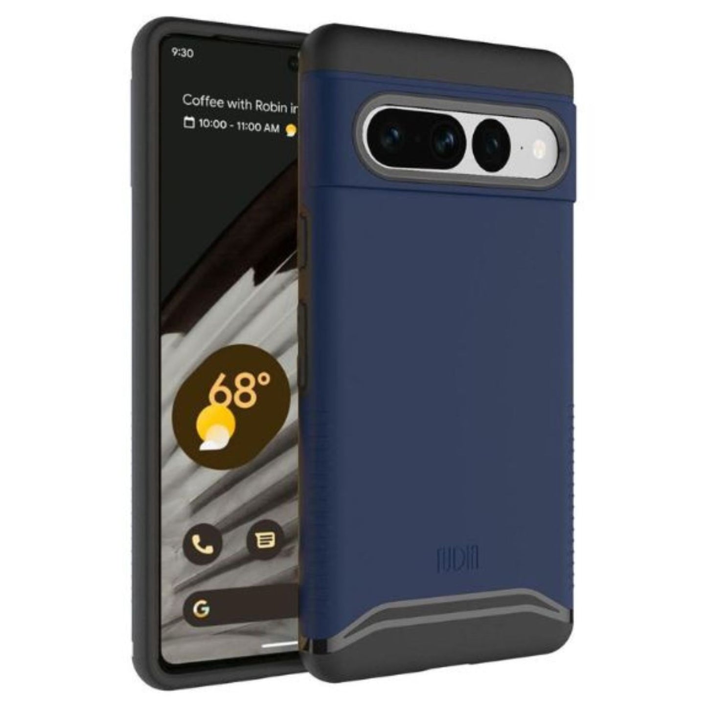 Google Pixel 7 Pro case in indigo blue, dual layer shockproof protective cover with rugged design for Pixel 7 Pro smartphone