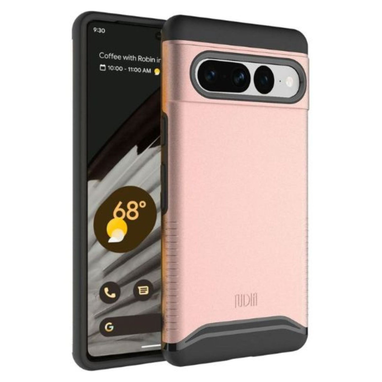 Rose Gold Dual Layer Protective Case for Google Pixel 7 Pro - Merge Series Slim Armor Cover