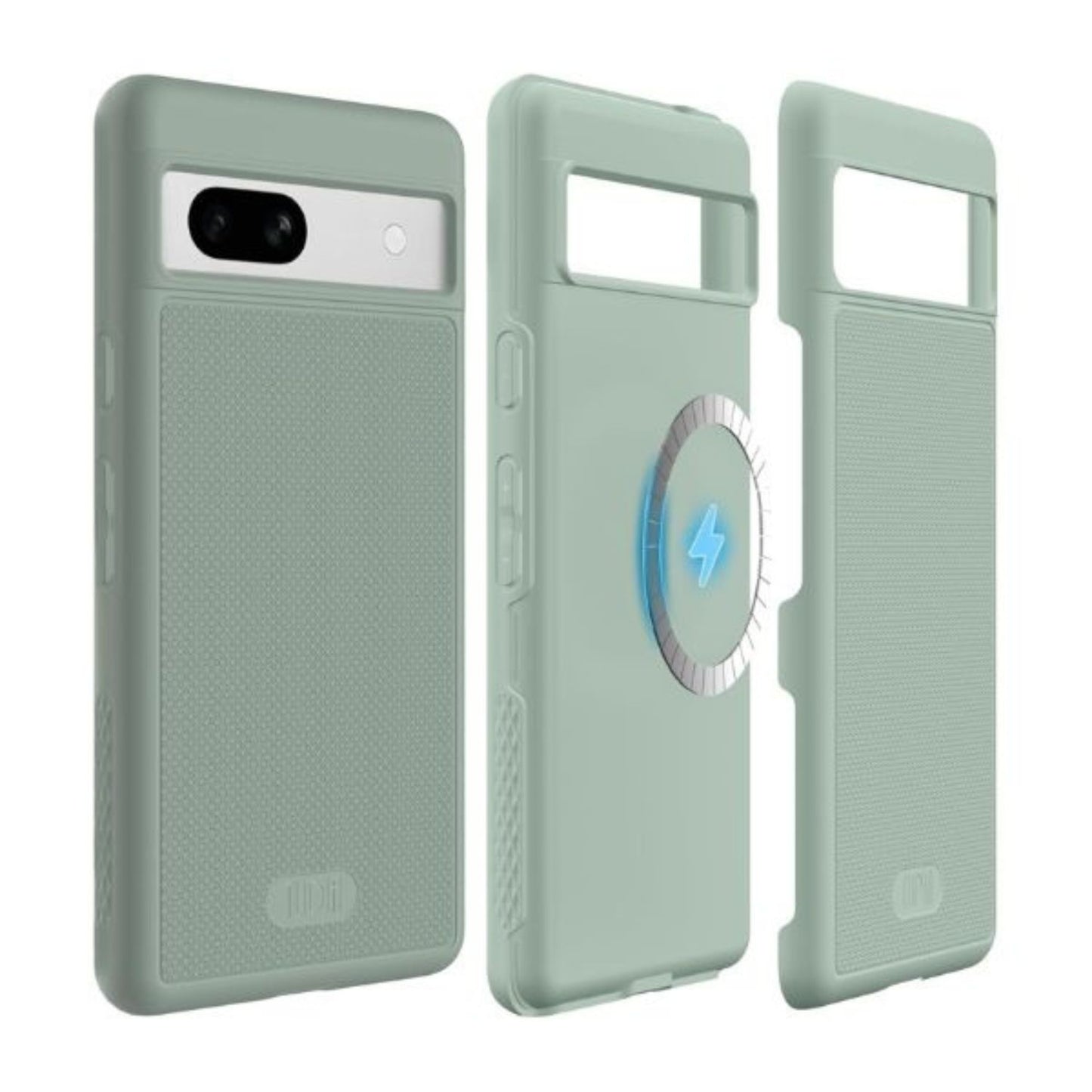 Green Lily MergeGrip MagSafe Compatible Case with Built-In Magnet for Google Pixel 7a – Slim Shockproof Protective Phone Cover
