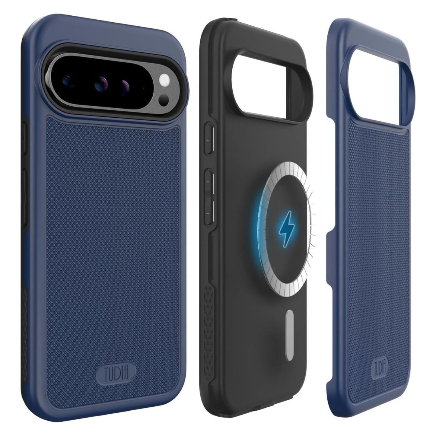 Indigo Blue TUDIA MergeGrip Case for Google Pixel 9 Pro XL 2024 – MagSafe Compatible, Slim Protective Cover with Built-In Magnet