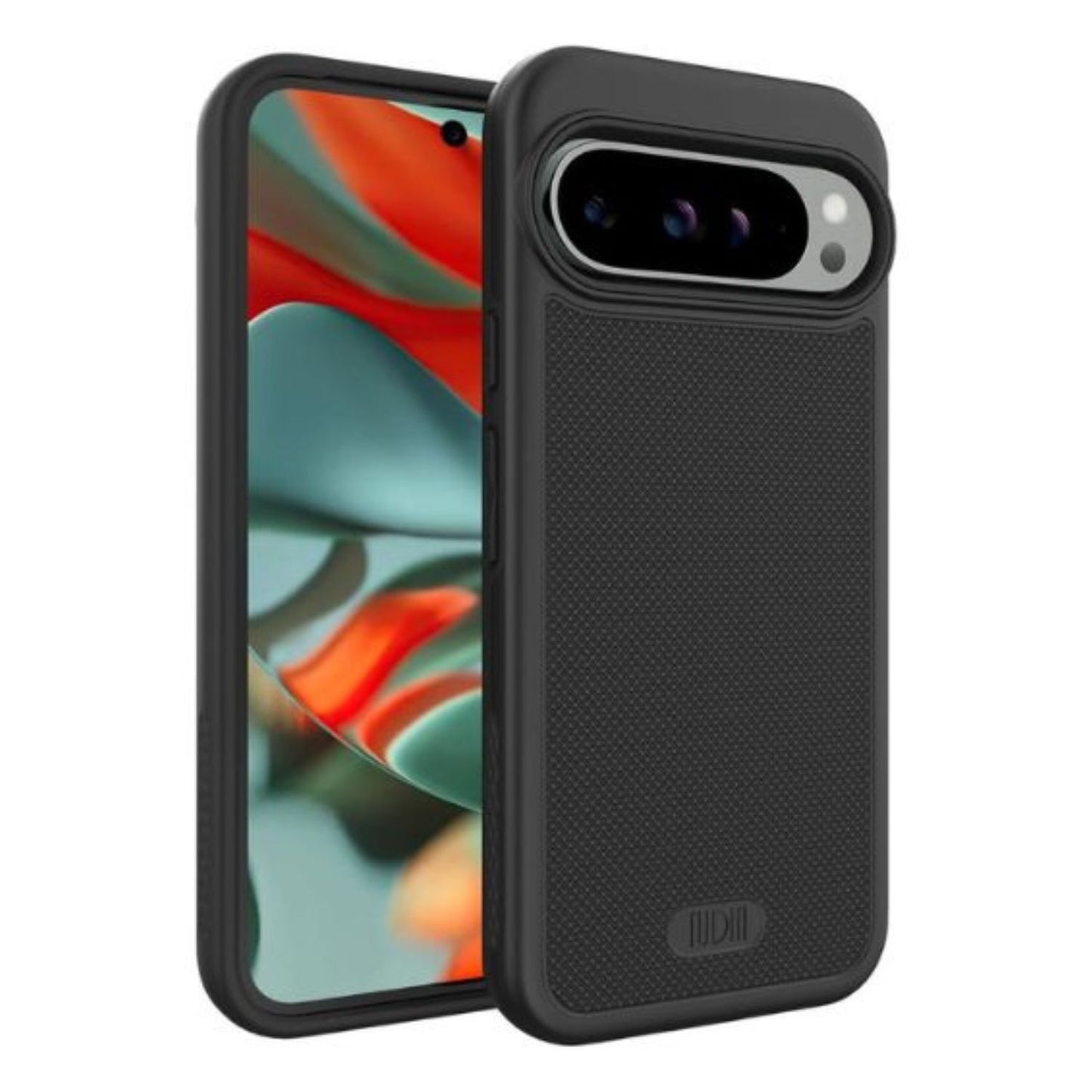 Matte Black MergeGrip Magnetic Protective Case for Google Pixel 9 Pro XL 2024, Slim Durable Phone Cover with Built-In Magnet
