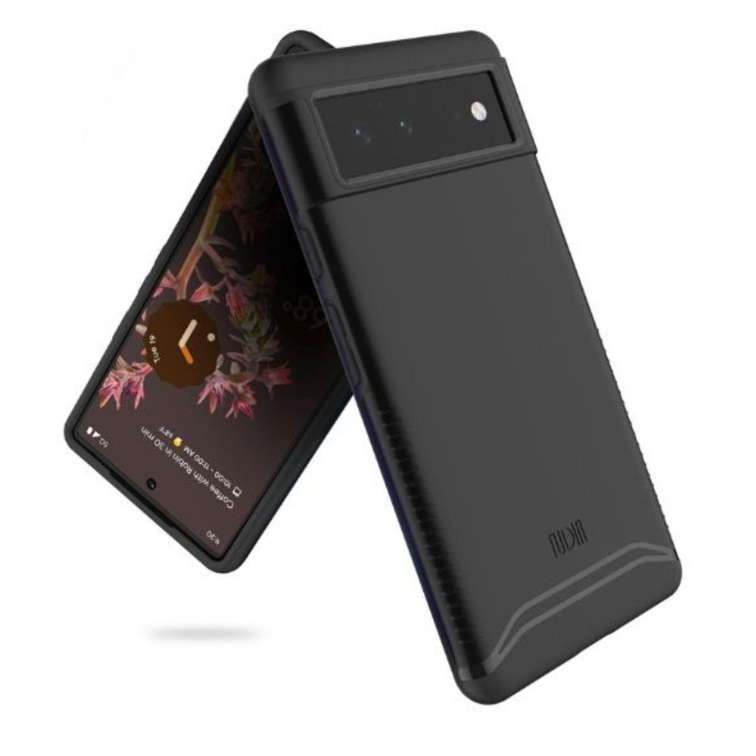 Jet Black Heavy Duty Dual Layer Phone Case for Google Pixel 6 – Shockproof Merge Series Protective Cover