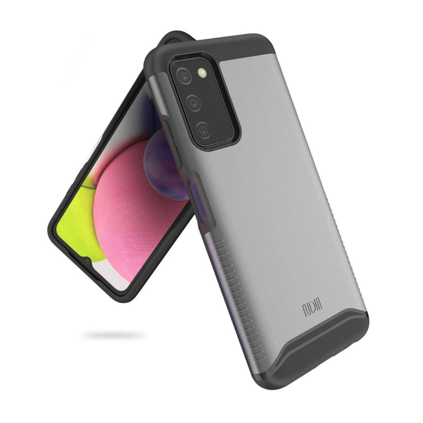 Samsung Galaxy A03S case in metallic slate by TUDIA – dual layer shockproof heavy duty protective phone cover with slim rugged design