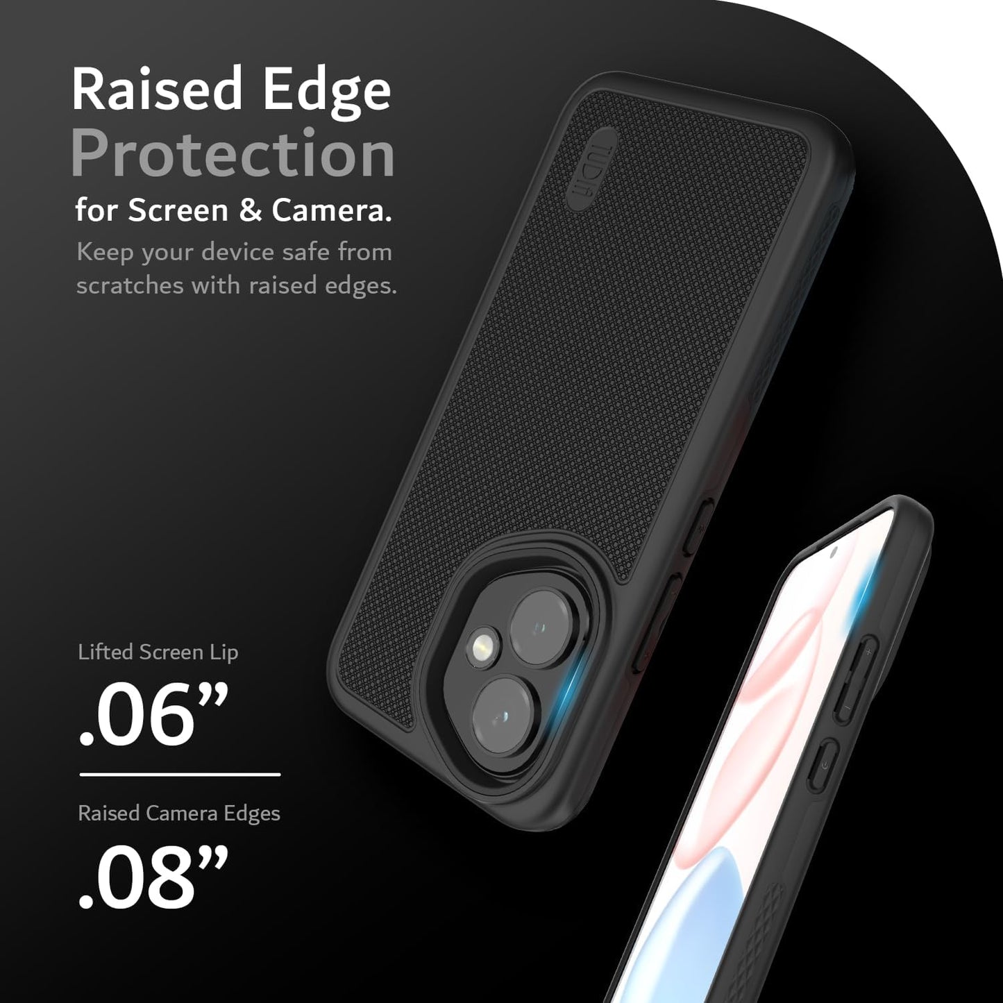 Heavy Duty MergeGrip DualShield Case for Honor 400 5G (2025) – Rugged Shockproof Protection with Raised Screen and Camera Edges