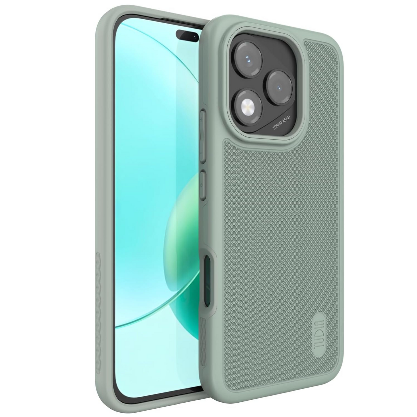Honor 400 Lite 2025 phone case MergeGrip Heavy Duty DualShield in green lily color – durable shockproof protective coveR