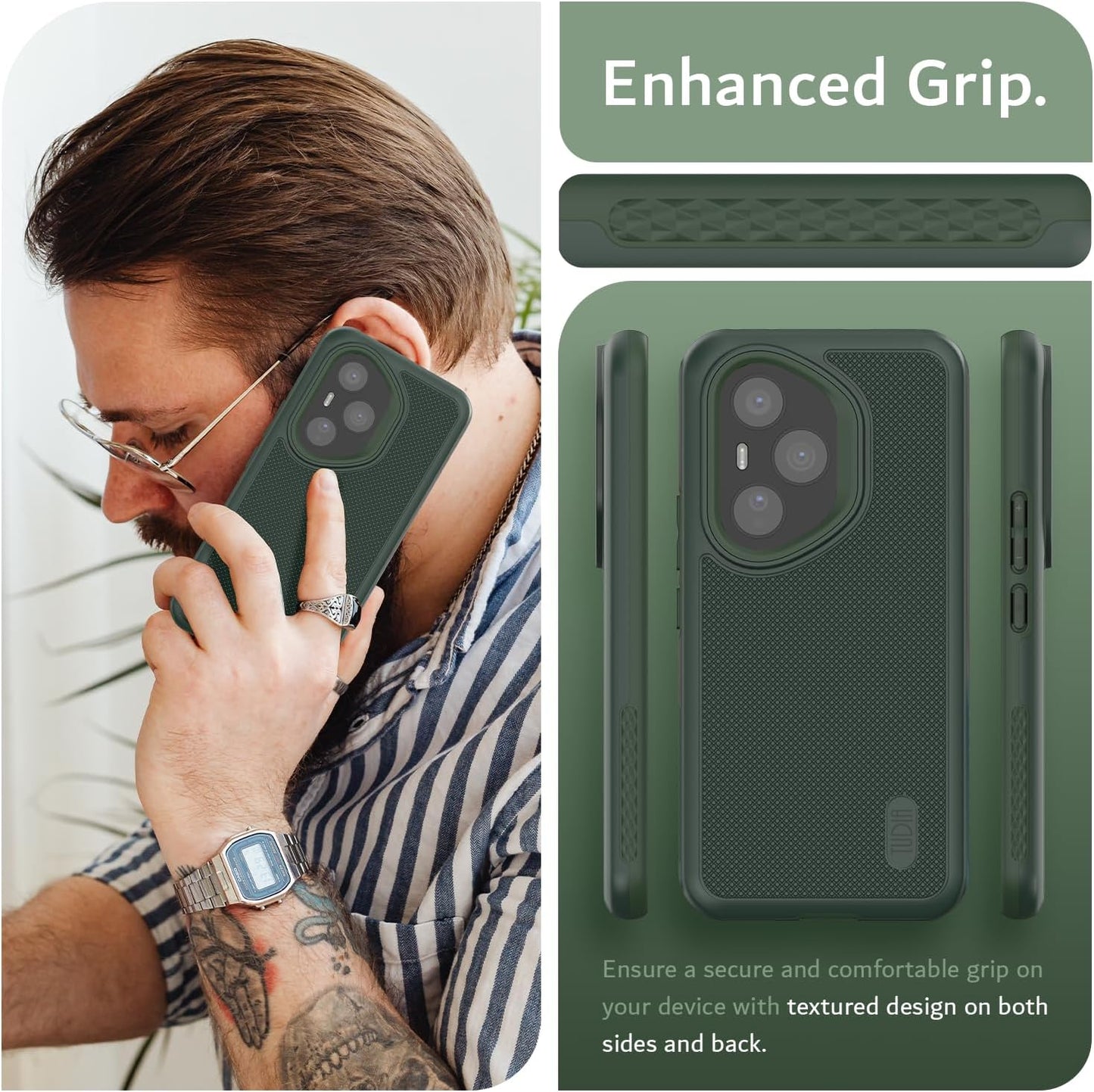 Heavy-duty MergeGrip MagSafe case for Honor 400 Pro 5G (2025) – shockproof, slim dual-layer protective phone cover with enhanced grip