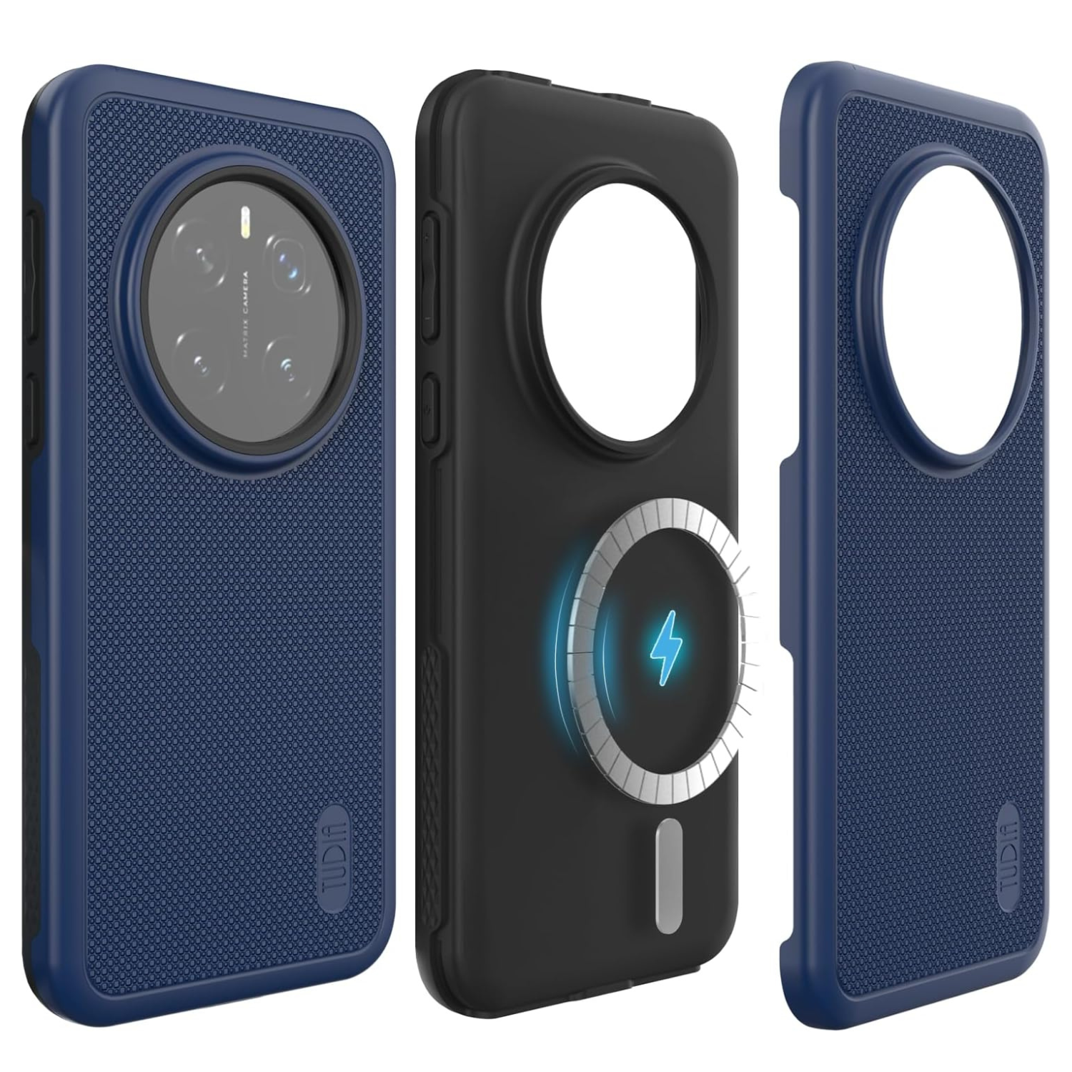 TUDIA Indigo Blue MergeGrip MagSafe Heavy Duty DualShield Case for Honor Magic 7 Pro 5G (2025) – Rugged Magnetic Shockproof Protective Phone Cover