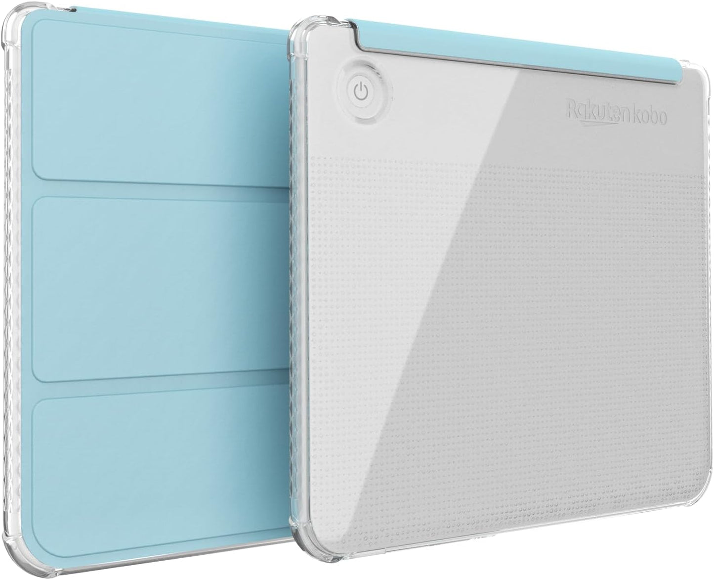 Kobo Libra Colour 2024 SKN Flip Trifold Leather Case in Clear Sky Blue – Lightweight TPU eReader Cover