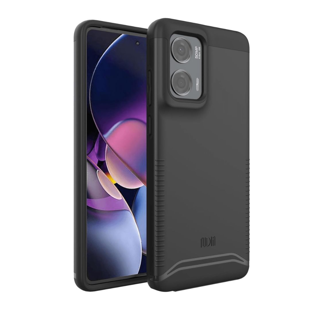 TUDIA MERGE Case for Moto G Stylus 5G (2024) - Dual Layer Shockproof Heavy Duty Phone Cover in Jet Black