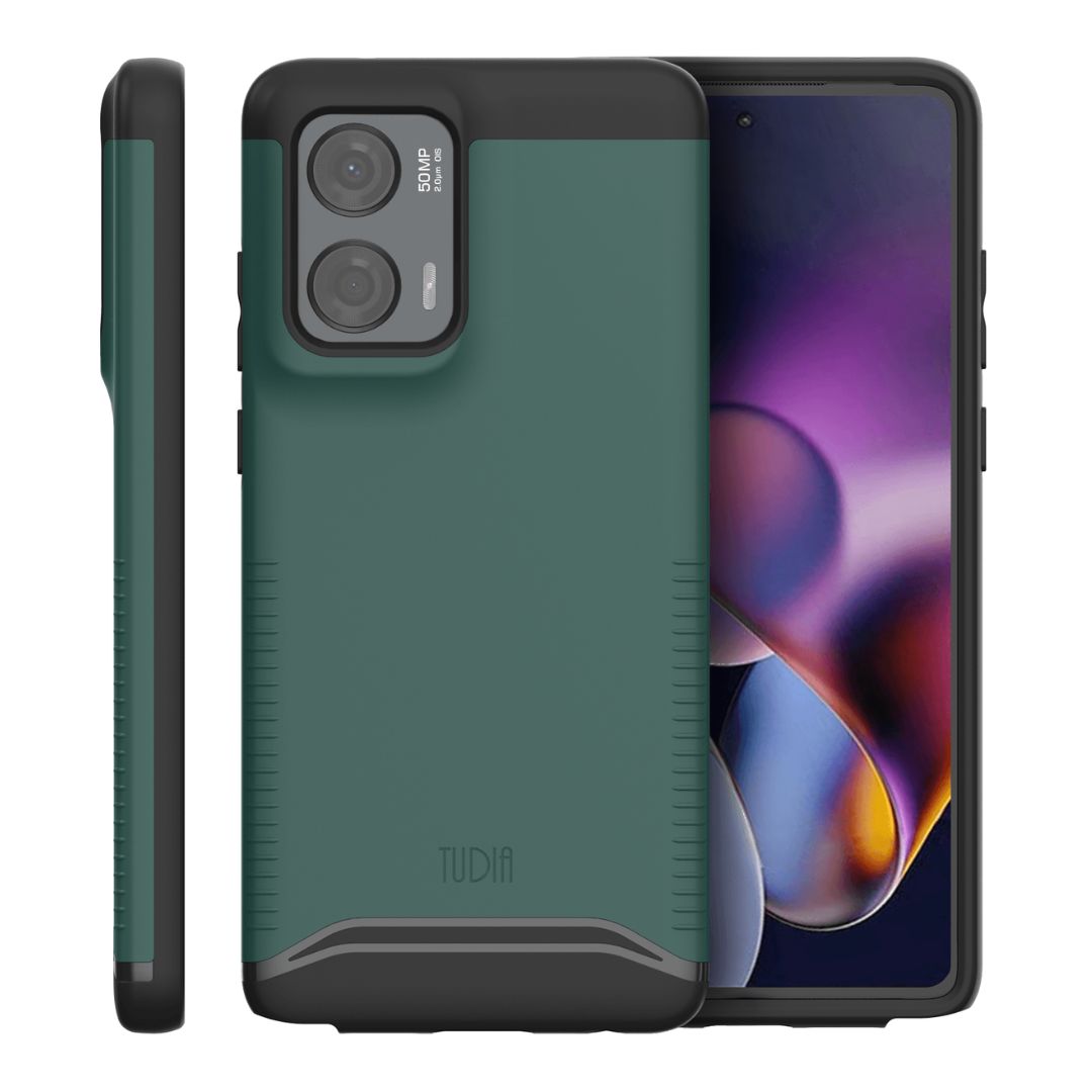 Hunter Green MERGE Heavy Duty Case for Moto G Stylus 5G (2024) – Rugged Shockproof Protective Phone Cover