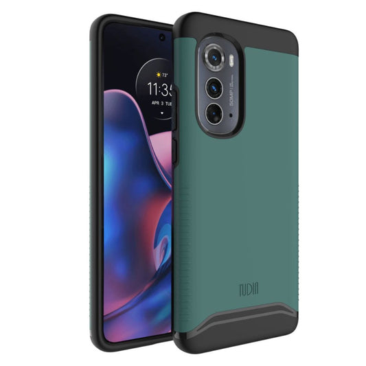 Motorola Moto Edge 2022 phone case MERGE heavy duty dual layer in hunter green color
