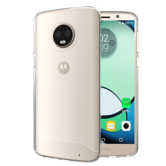 Motorola Moto G6 Plus matte clear TPU case with frosted finish, slim ARCH S protective phone cover