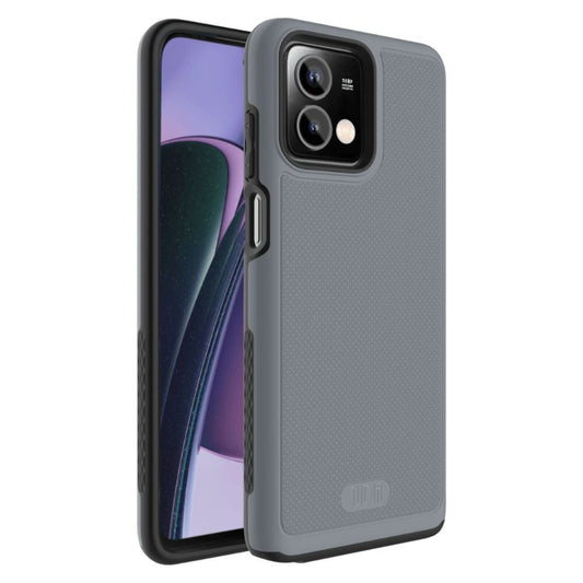 Gray MergeGrip DualShield Heavy Duty Shockproof Case for Motorola Moto G Stylus 5G (2023) – Rugged Protective Phone Cover