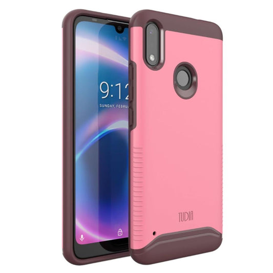 NUU Mobile X6 Plus 6.1 inch phone case MERGE heavy duty dual layer protective cover smokey pink
