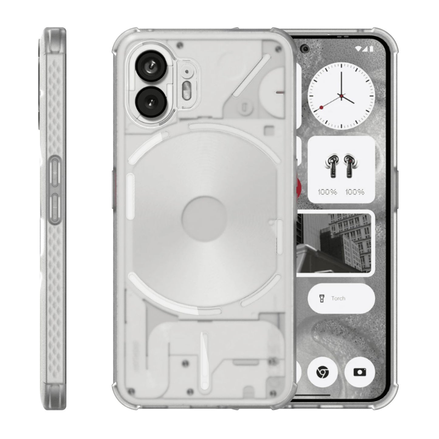 Frosted Clear Thin TPU Case for Nothing Phone (2) – Lightweight Translucent SKN Cover with Slim Drop Protection