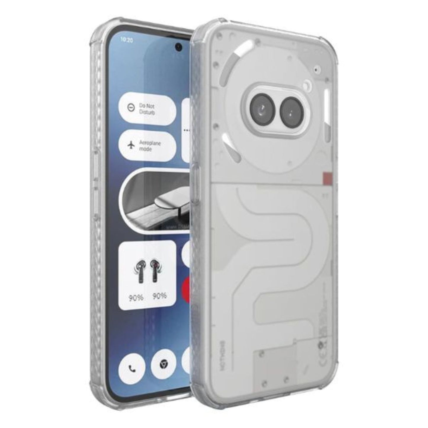 Transparent frosted clear phone case for Nothing Phone 2a (2024) and Nothing Phone 2a Plus, slim protective SKN cover with shock absorption
