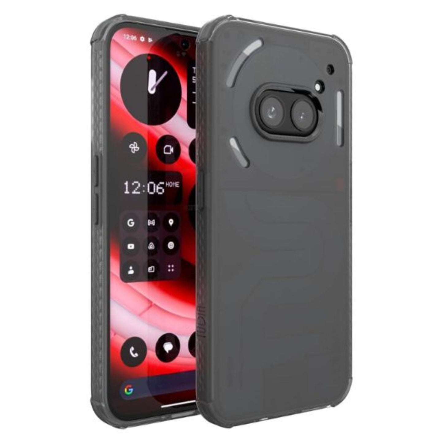 Nothing Phone 2a 2024 case - SKN Transparent Frosted Black slim protective cover for Nothing Phone 2a Plus
