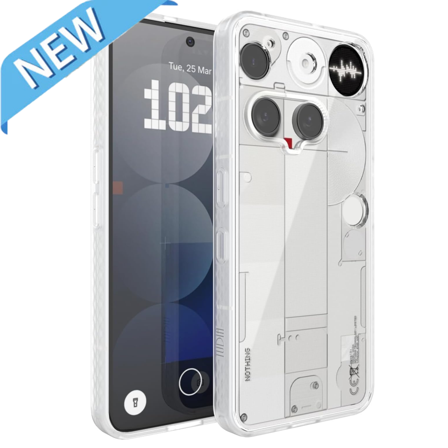 Nothing Phone 3 Case Lucion Anti-Yellowing Transparent Frosted TPU