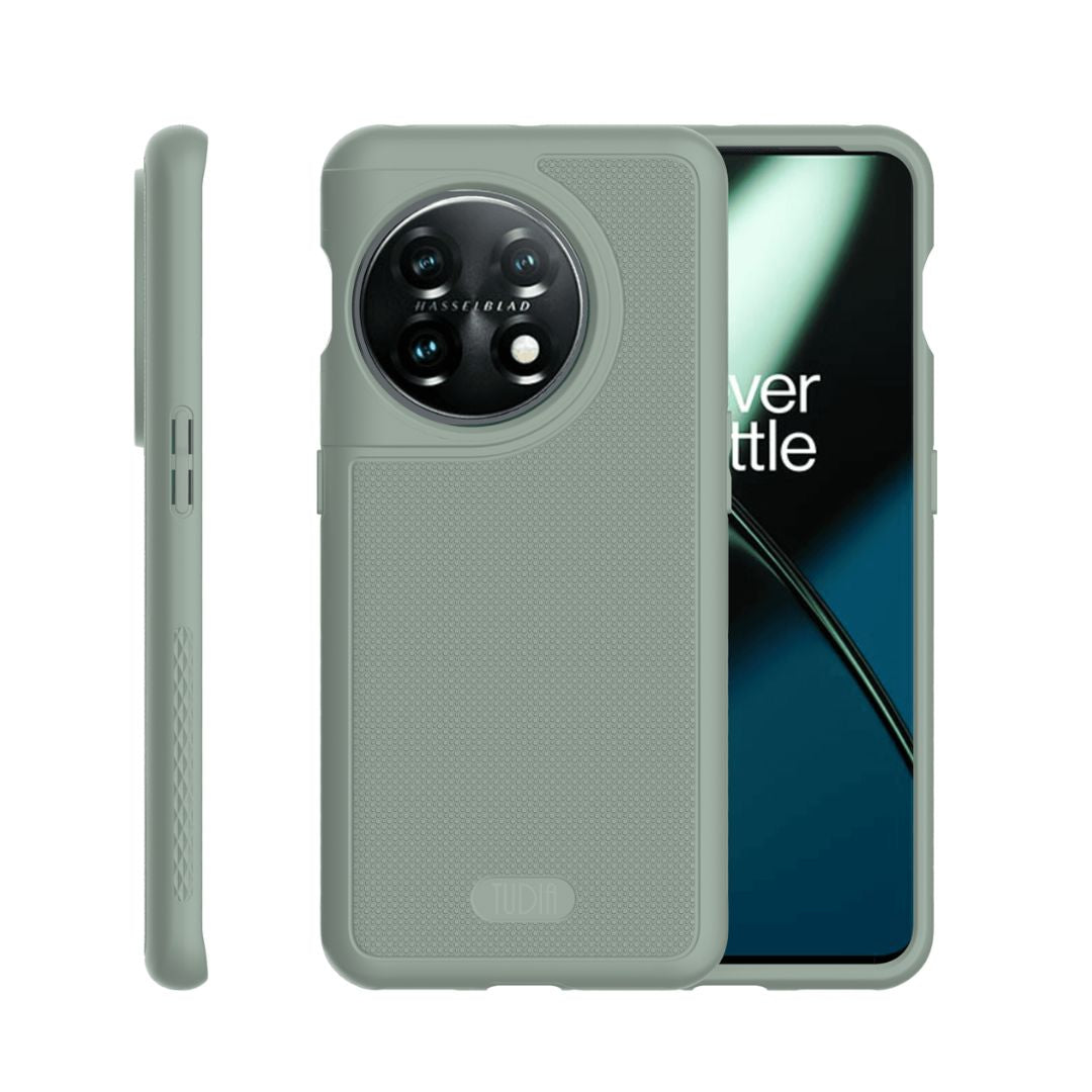 OnePlus 11 phone case MergeGrip DualShield heavy duty protective cover in Green Lily color