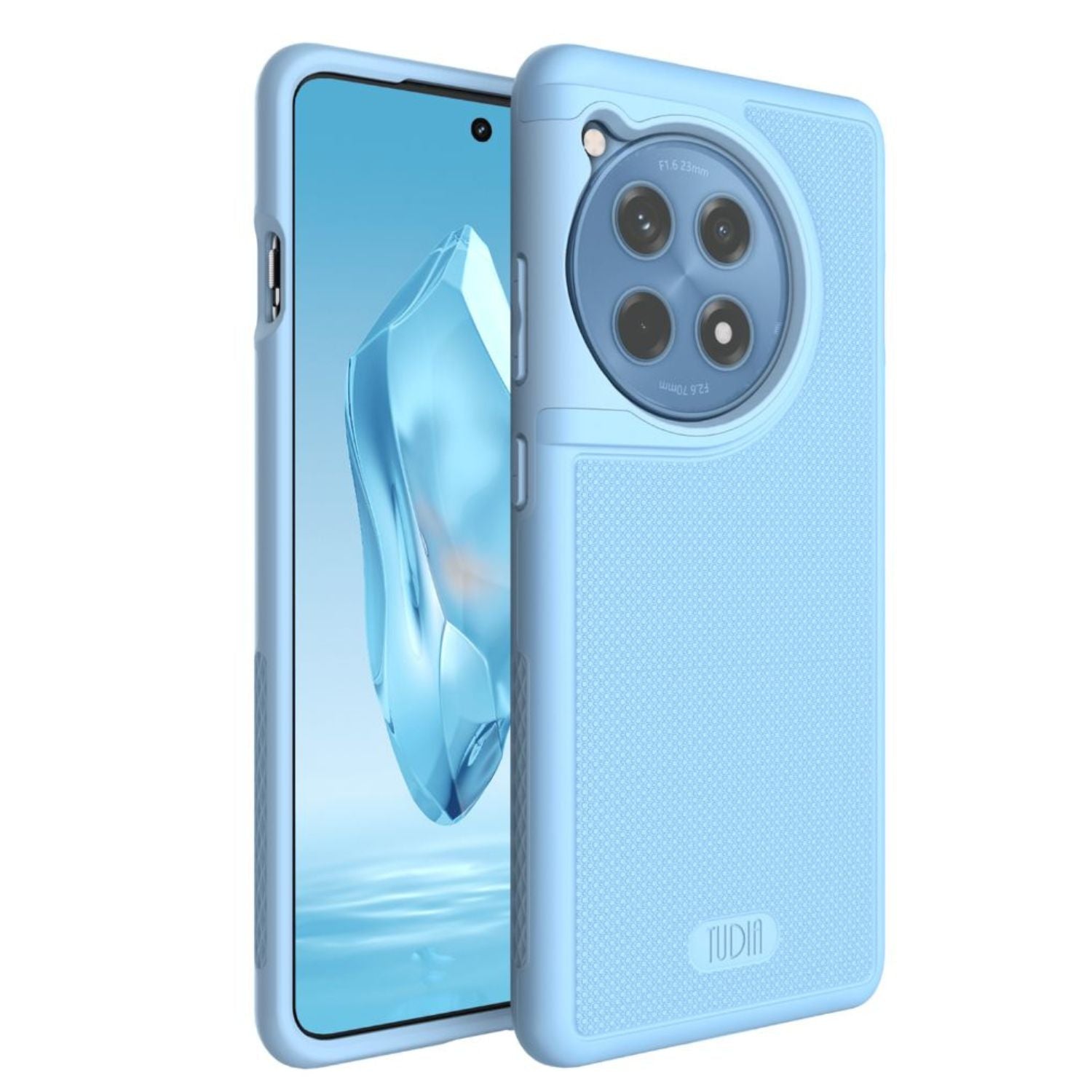 Bay Blue MergeGrip Heavy Duty Shockproof Dual Layer Case for OnePlus 12R – Slim Tough Protective Cover