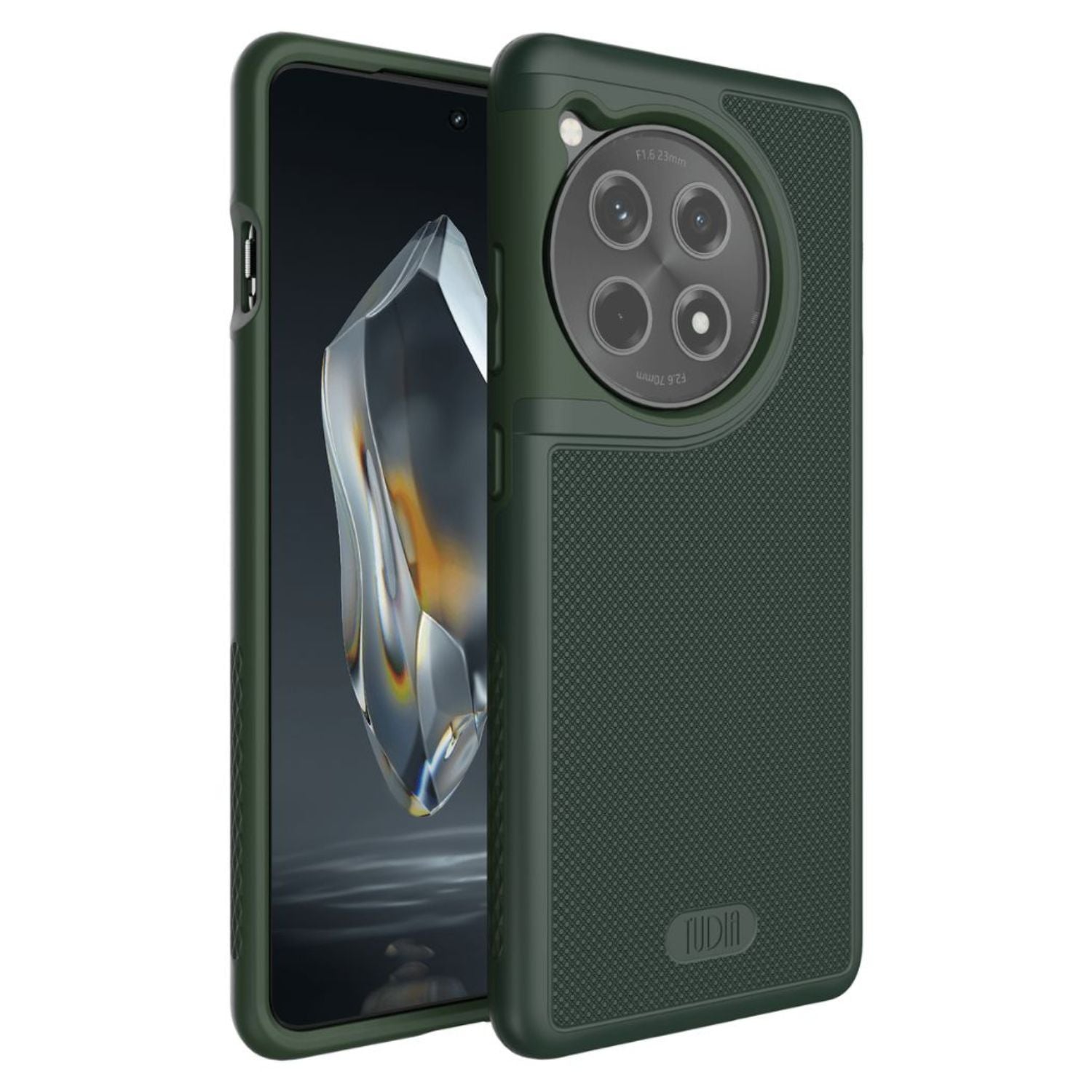 Pine Green MergeGrip Heavy Duty Shockproof Dual Layer Case for OnePlus 12R – Slim Tough Protective Cover