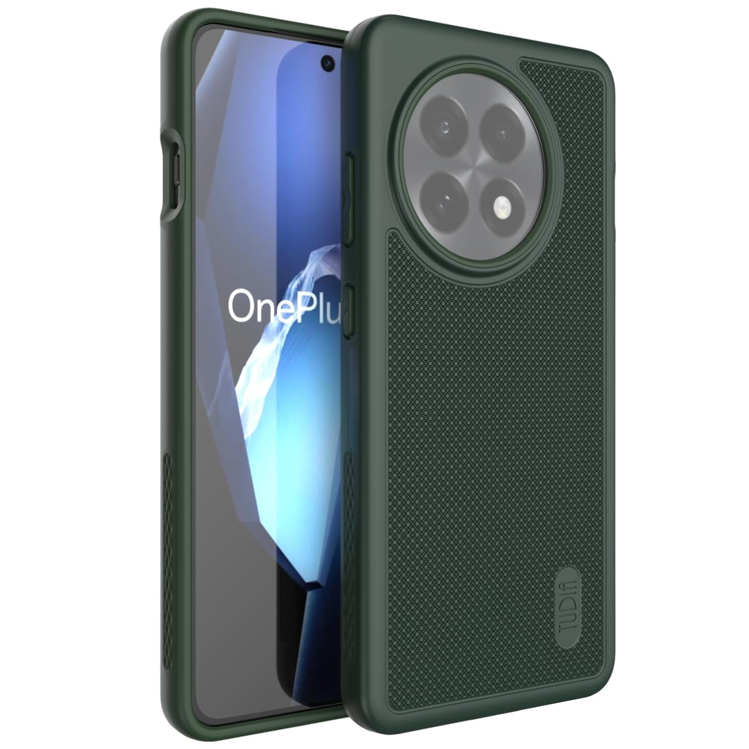 Pine Green MergeGrip Heavy Duty DualShield Case for OnePlus 13R 5G (2025) – Durable Rugged Shockproof Protective Phone Cover