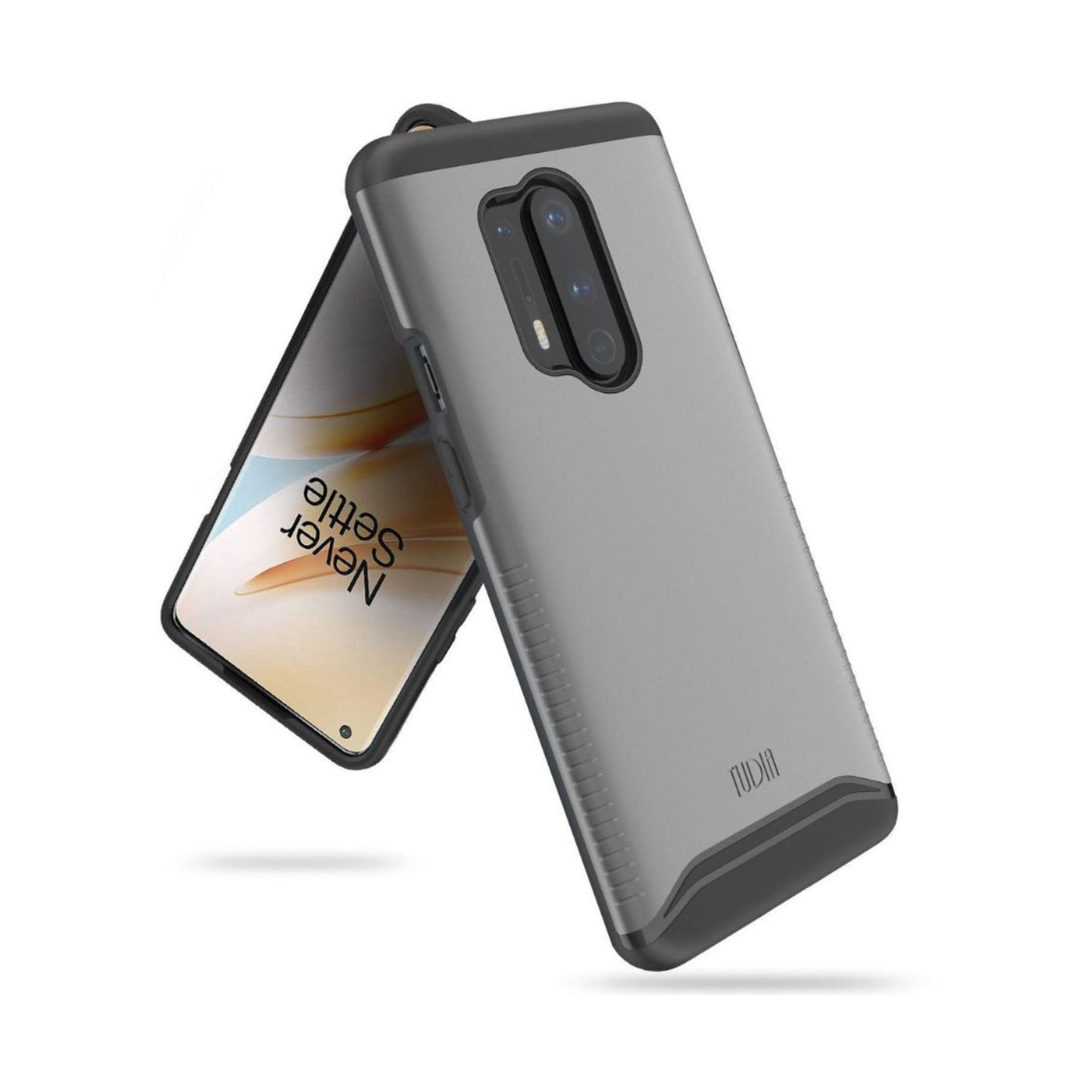 Metallic Slate Heavy Duty Dual Layer MERGE Case for OnePlus 8 Pro – Rugged Shockproof Protective Phone Cover