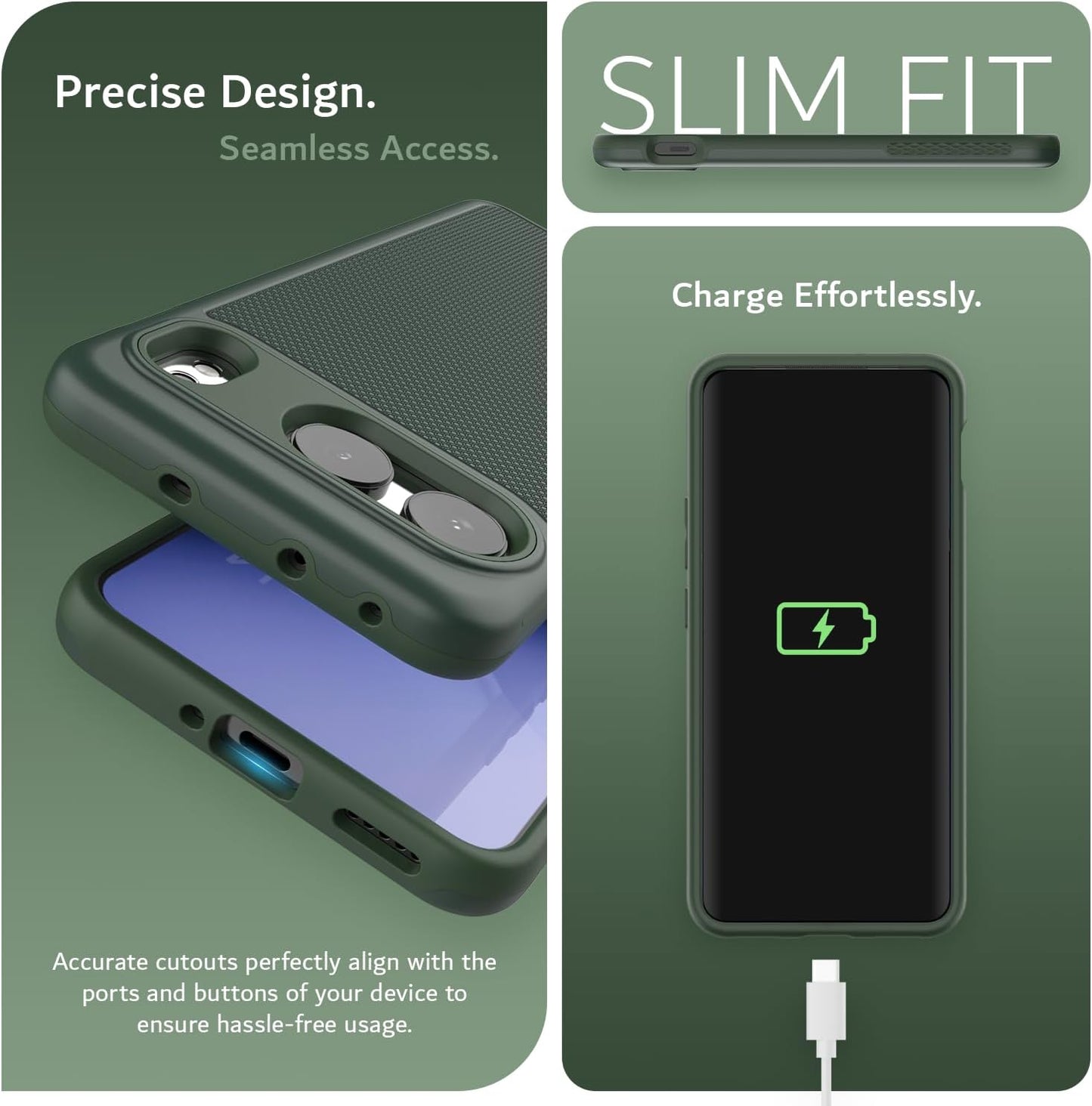 TUDIA MergeGrip Heavy Duty Slim Case for OnePlus Nord 4 5G – Rugged Shockproof Dual-Layer Protective Cover with Textured Grip