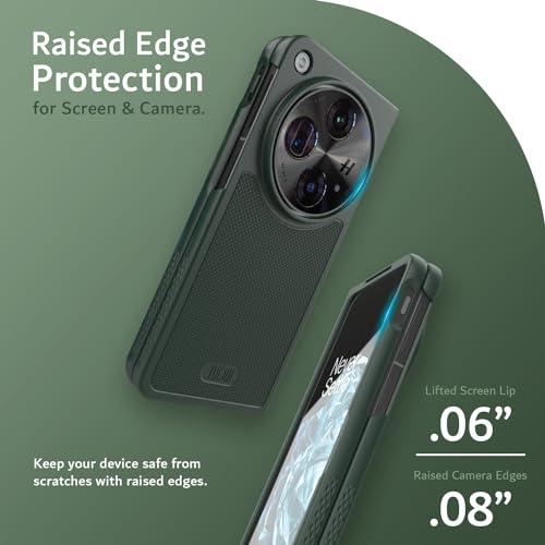 OnePlus Open and Oppo Find N3 protective phone case – MergeGrip dual-layer design with built-in screen protector and raised edges for military-grade drop defense